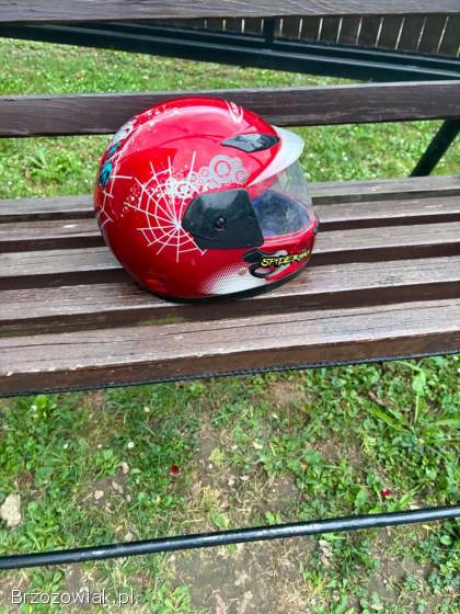 Kask dziecięcy AWINA Spiderman czerwony Rozmiar L JAK NOWY
