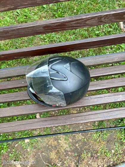Kask szczękowy czarny mat Funkcja kasku otwartego XL