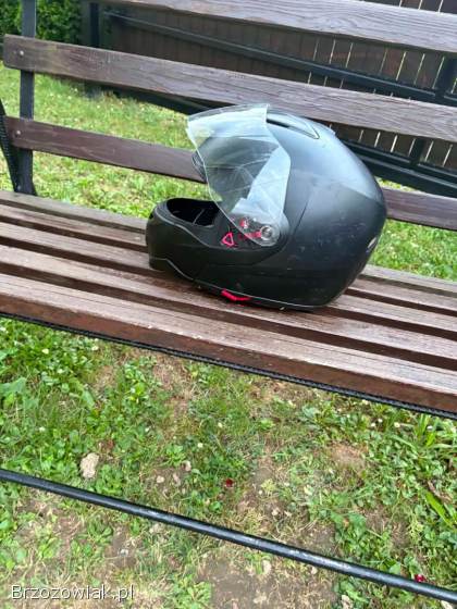 Kask szczękowy czarny mat Funkcja kasku otwartego XL