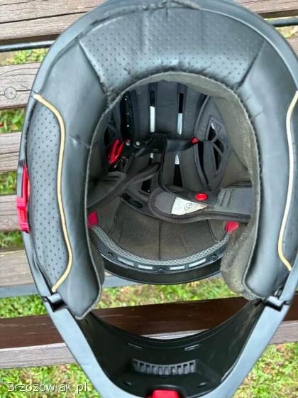 Kask szczękowy czarny mat Funkcja kasku otwartego XL