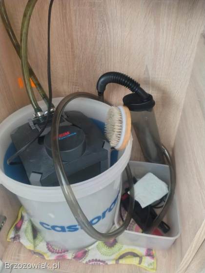 Akwarium 200l pyszczaki filtr kubełkowy
