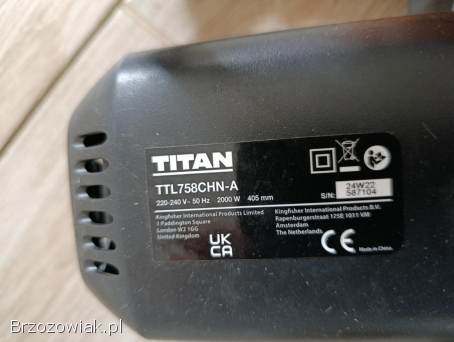 Piła elektryczna łańcuchowa Titan 2000W,  40cm,  model TTL758CHN gw12m fv23