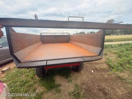 Przyczepa z kiprem do tyłu jednoosiowa