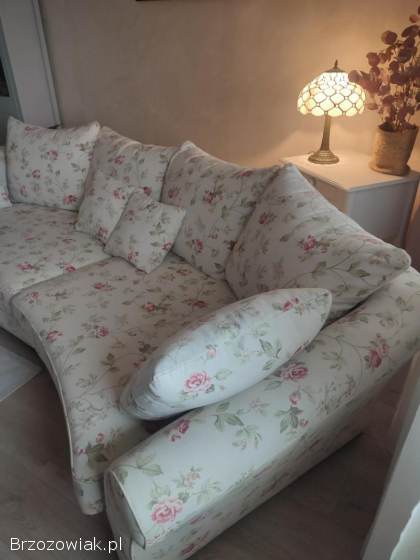 Sofa do salonu,  kwiaty