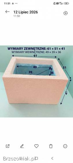 Termodonica/donica termoizolacyjna/donica że styropiana