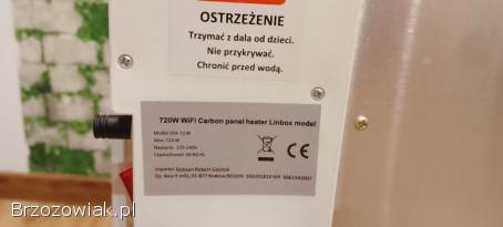 Grzejnik elektryczny na podczerwień 750wat +pilot