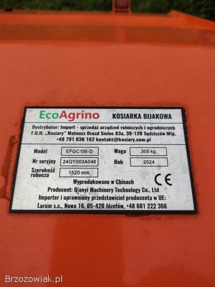 Kosiarka bijakowa 1,  55m 2024r.  Otwierana klapa ursus c330 c360