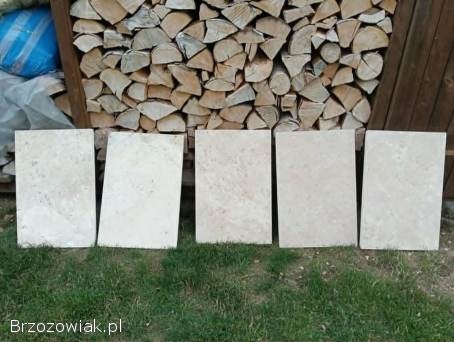 Płyty trawertynowe zewnętrzne 3 cm 9 sztuk