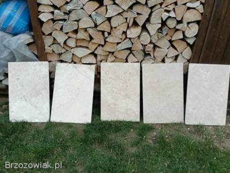 Płyty trawertynowe zewnętrzne 3 cm 9 sztuk