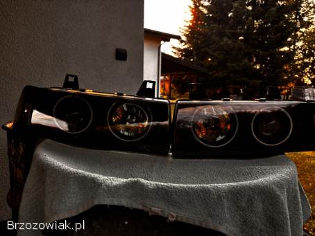 BMW E36 – Lampy przód i tył Angel Eyes LED Chrom Komplet