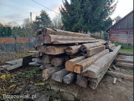 Belki drewniane z rozbiórki 100 letniej stodoły.