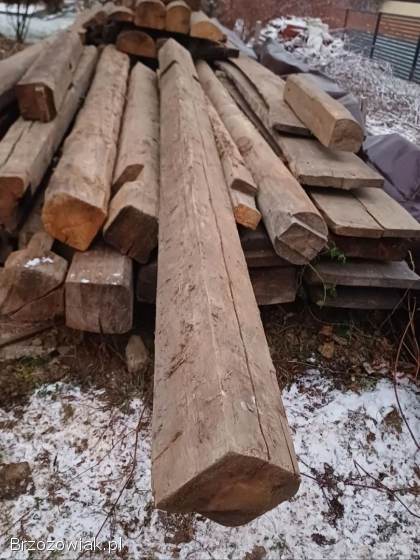 Belki drewniane z rozbiórki 100 letniej stodoły.