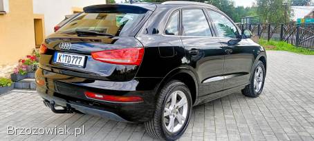 Audi Q3 2,  0TDI 150KM QUATTRO,  4X4,  NAVI,  xenon,  led tylko 180tys km,  2015