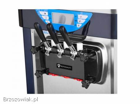 Maszyna do lodów włoskich RQBJ188S-B niebieska 2x6 l