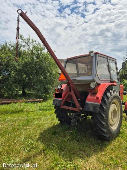 Dźwig żuraw podnośnik ramię do ciągnika + kleszcze i haki gratis