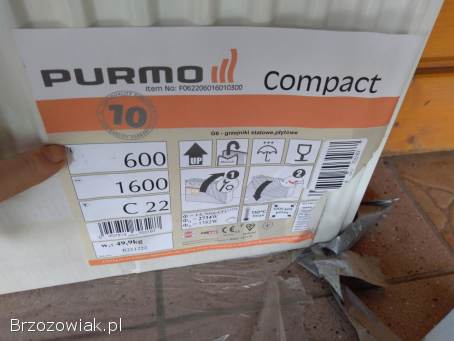 Grzejnik purmo nowy 1600 c 22 boczne zasilanie oryginał Finland 50 kg wagi