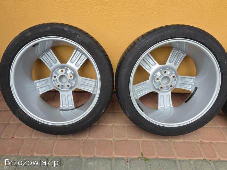 Felgi alufelgi koła audi 19 cali 5x112 et 35 łopaty + opony letnie 245 40 19