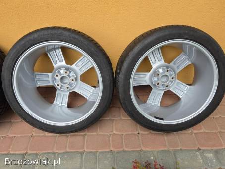 Felgi alufelgi koła audi 19 cali 5x112 et 35 łopaty + opony letnie 245 40 19