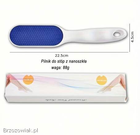 Nano szklany pilnik do stóp tarka do pięt