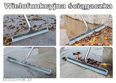 Silikonowa ściągaczka do wody 59,  5cm z uchwytem 125cm