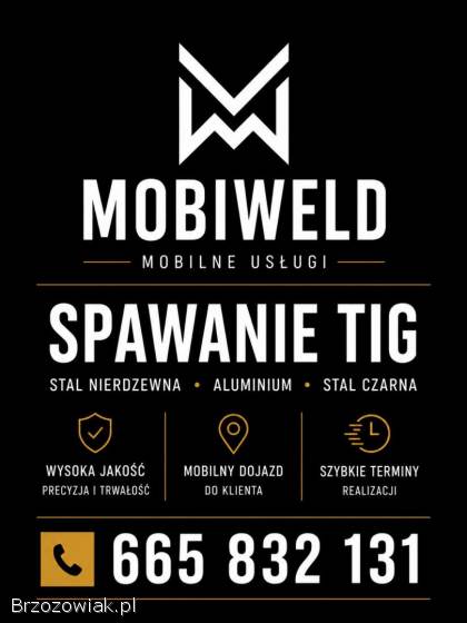 Mobilne spawanie TIG