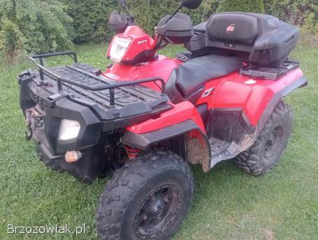 Quad 4 x 4 polaris 800 cm pług do śniegu dwa tłoki zarejestrowany i ubezpieczony