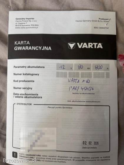 Akumulator Varta