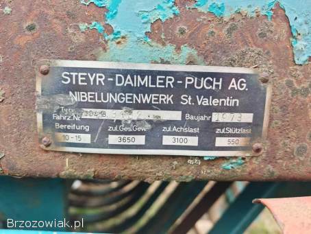 Przyczepa samozbierająca Steyr Hamster 804 Typ.  804.  18.  3182 rok 1973