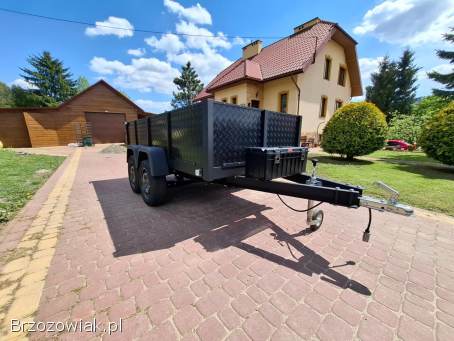 Przyczepka 2 osiowa typu sam,  bardzo mocna