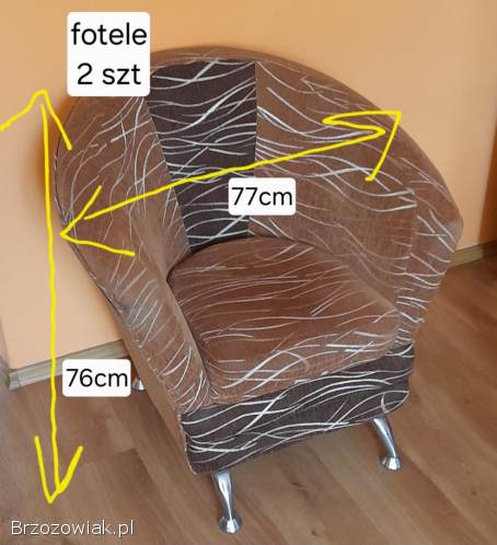 Nieduże fotele 2 sztuki (cena za komplet)