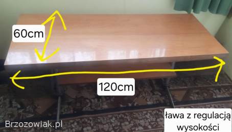 Ława z regulowaną wysokością PRL