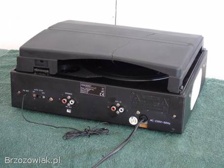 Gramofon igła radio USB mp-3 REC AUX wzmacniacz głośniki.  DOSTAWA
