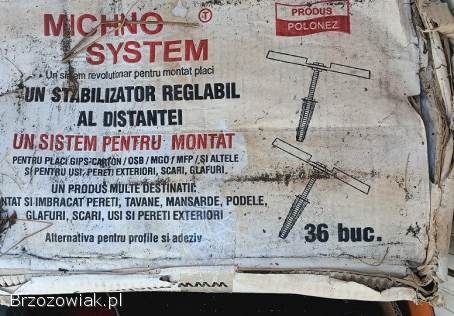 Atlas m-system michnosystem łączniki do GK do mocowania płyt msystem