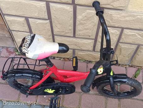 Rowerek dziecięcy typu BMX dla dzieci w wieku 3–5 lat + prowadnik