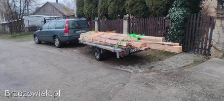 Przyczepka samochodowa,  ciężarowa 1350kg,  hamulec najazdowy,  belka z amortyzator